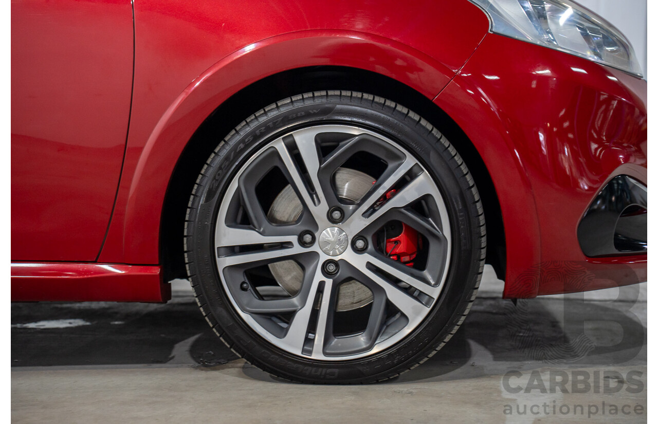 01/2017 Peugeot 208 GTi (FWD) 3d Hatchback Ruby Red Metallic Turbo 1.6L