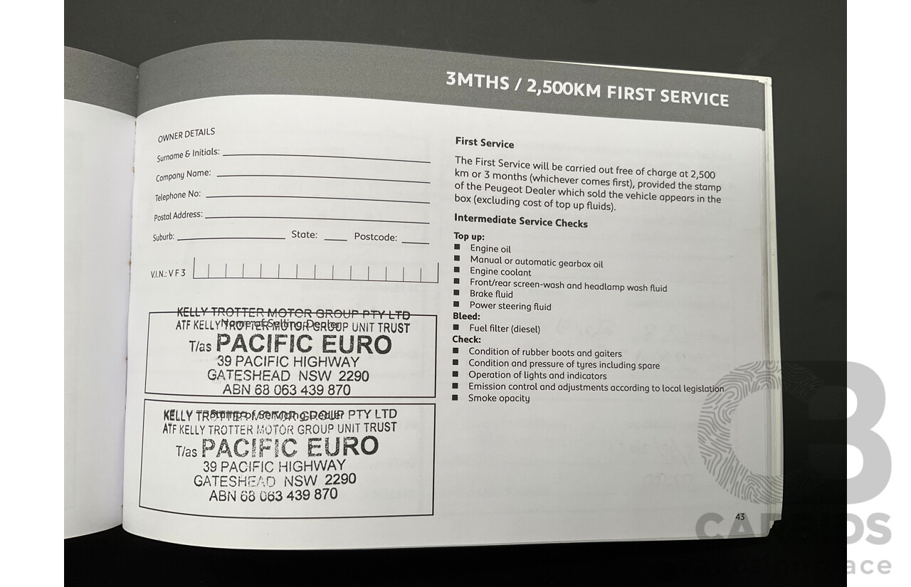 01/2017 Peugeot 208 GTi (FWD) 3d Hatchback Ruby Red Metallic Turbo 1.6L