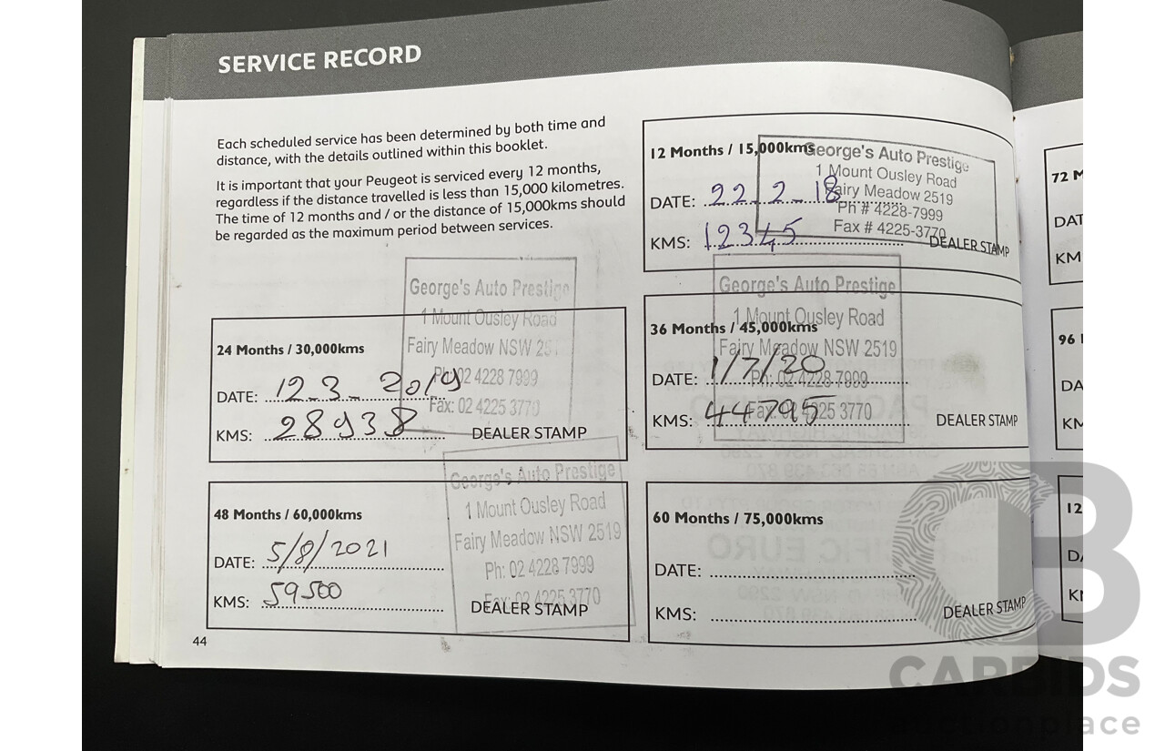 01/2017 Peugeot 208 GTi (FWD) 3d Hatchback Ruby Red Metallic Turbo 1.6L