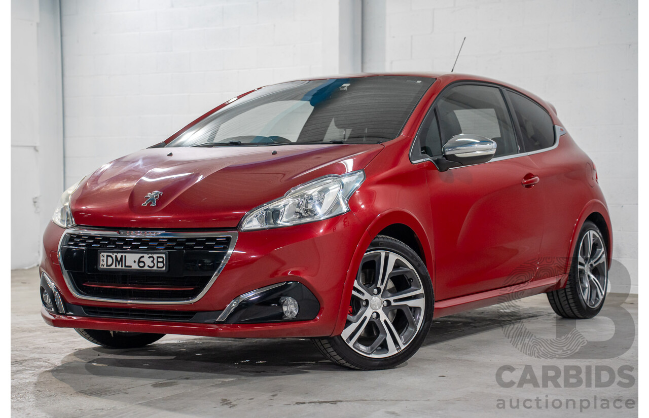 01/2017 Peugeot 208 GTi (FWD) 3d Hatchback Ruby Red Metallic Turbo 1.6L