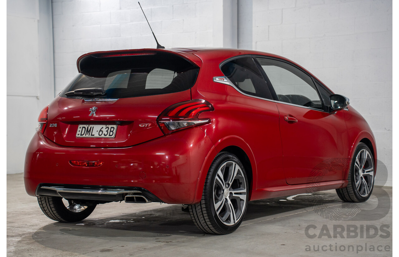 01/2017 Peugeot 208 GTi (FWD) 3d Hatchback Ruby Red Metallic Turbo 1.6L