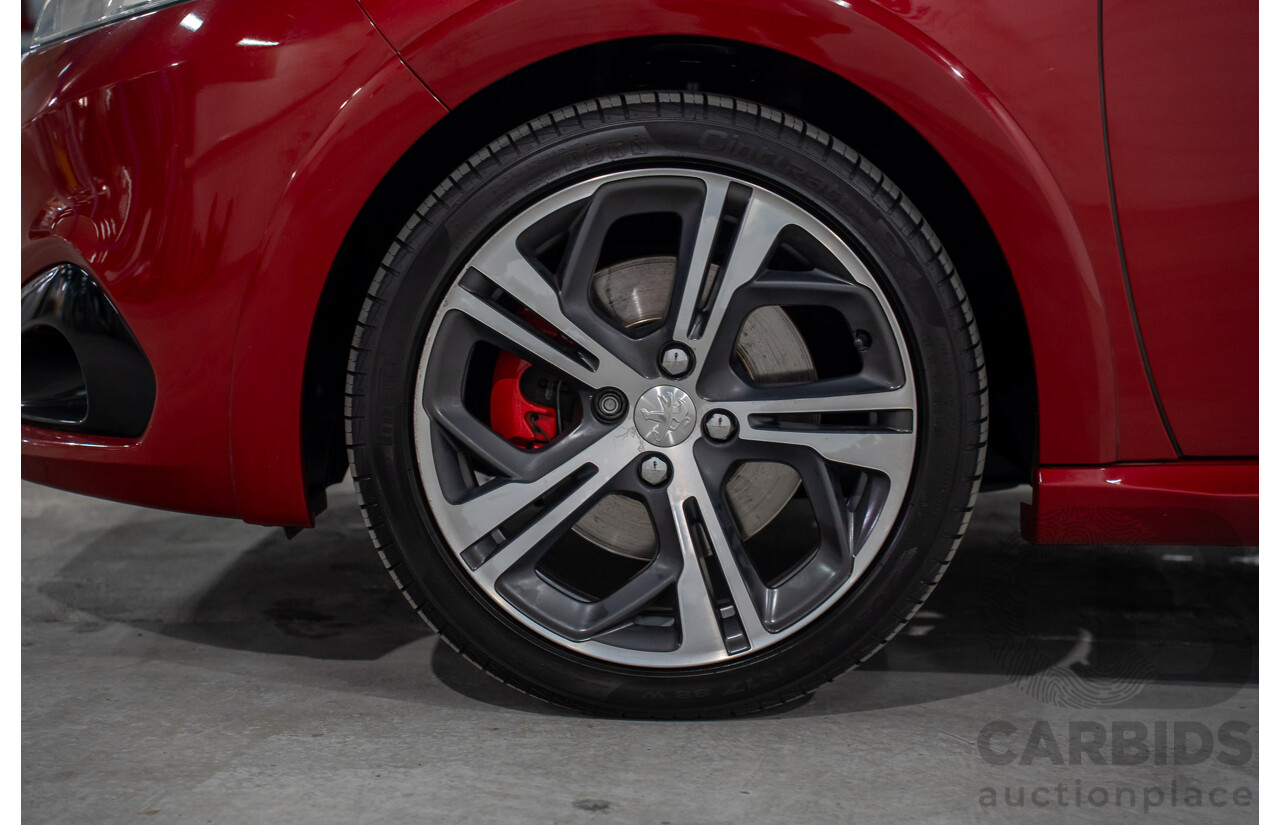 01/2017 Peugeot 208 GTi (FWD) 3d Hatchback Ruby Red Metallic Turbo 1.6L