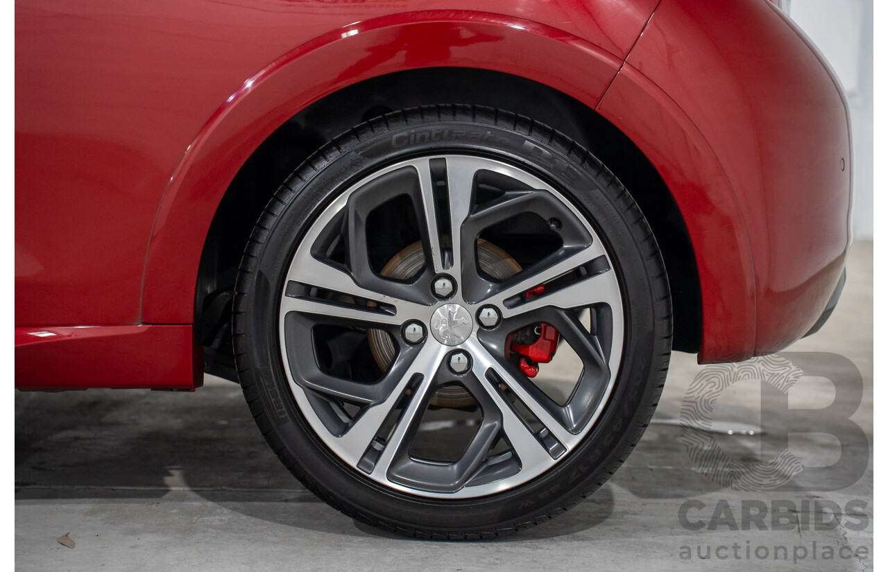 01/2017 Peugeot 208 GTi (FWD) 3d Hatchback Ruby Red Metallic Turbo 1.6L