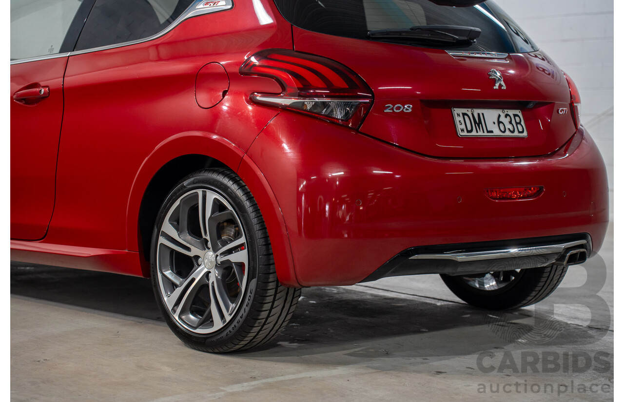 01/2017 Peugeot 208 GTi (FWD) 3d Hatchback Ruby Red Metallic Turbo 1.6L