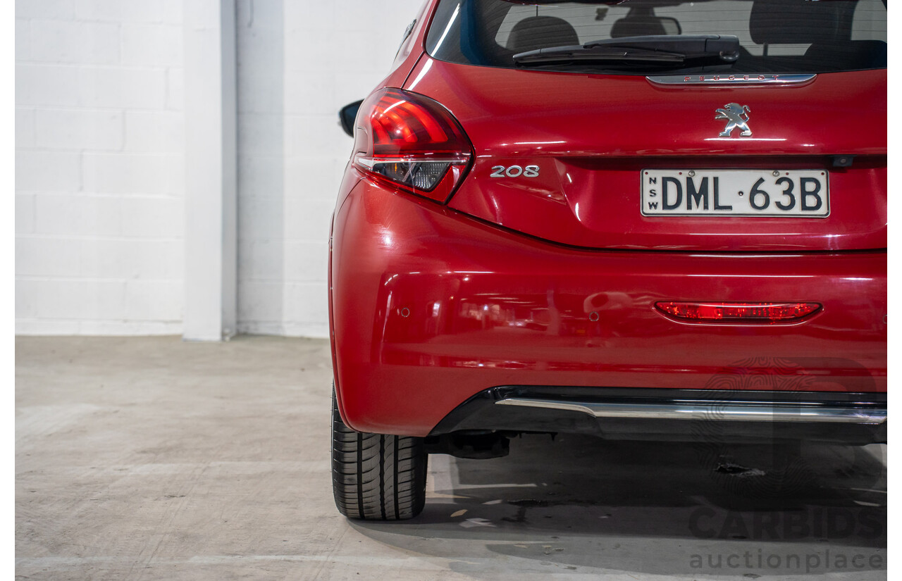01/2017 Peugeot 208 GTi (FWD) 3d Hatchback Ruby Red Metallic Turbo 1.6L