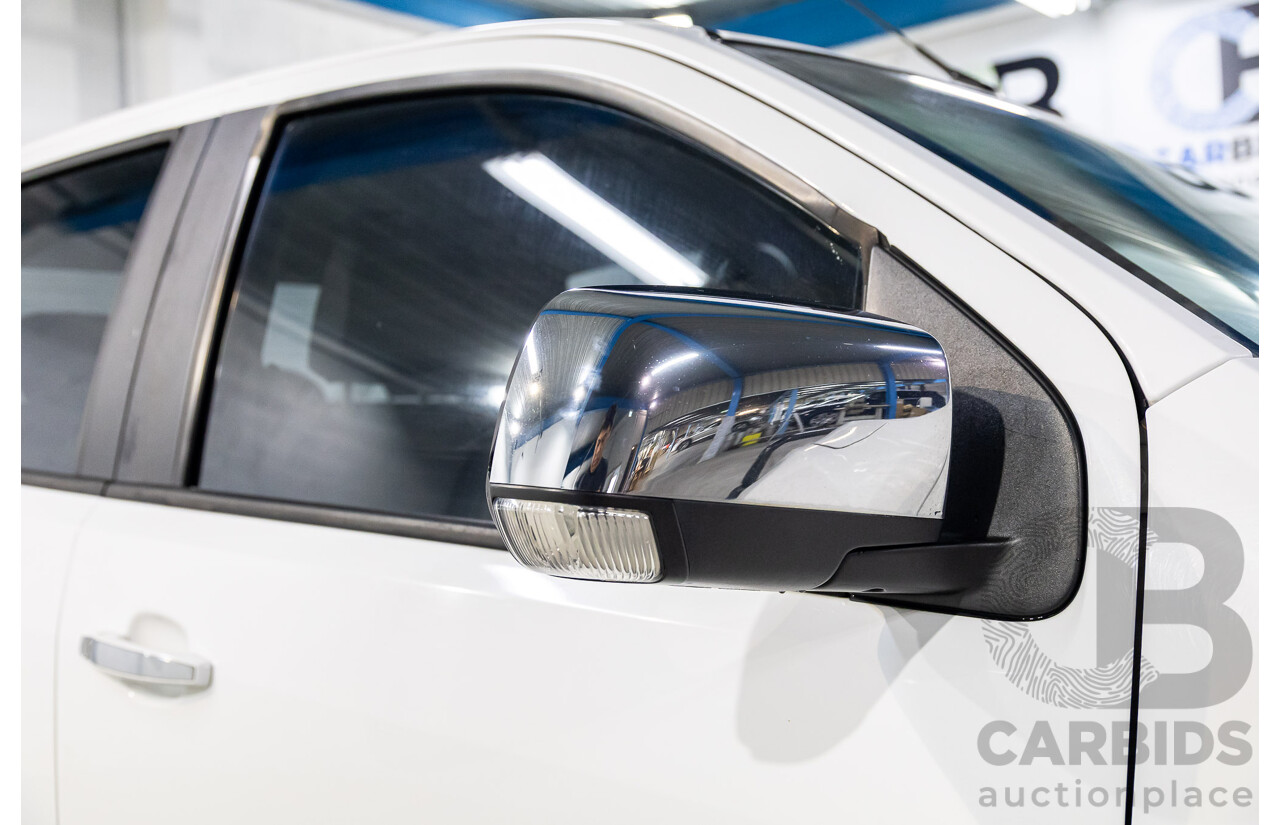 2/2013 Holden Colorado LTZ (4x4) RG Crew Cab P/Up Summit White Turbo Diesel 2.8L