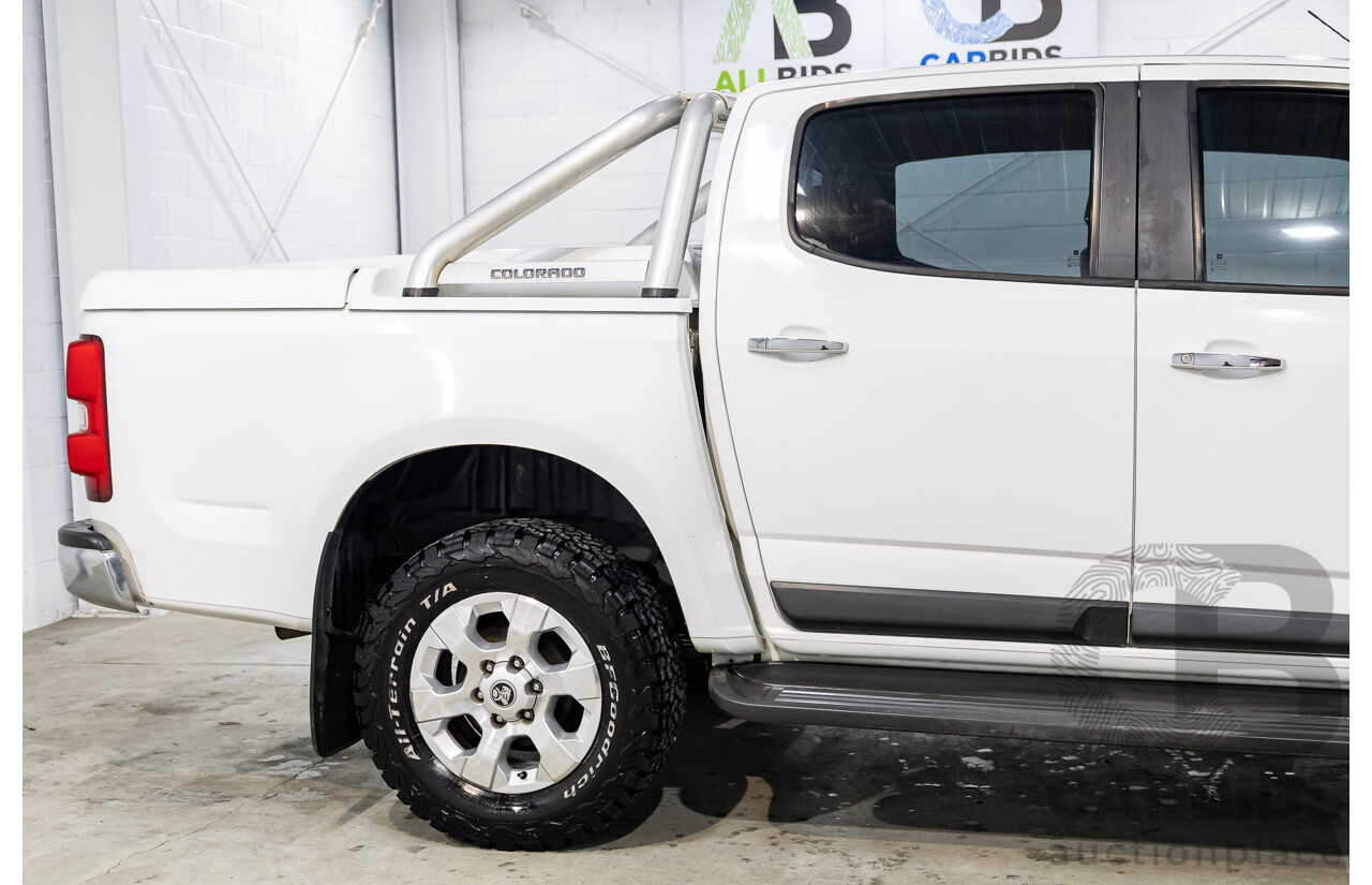 2/2013 Holden Colorado LTZ (4x4) RG Crew Cab P/Up Summit White Turbo Diesel 2.8L