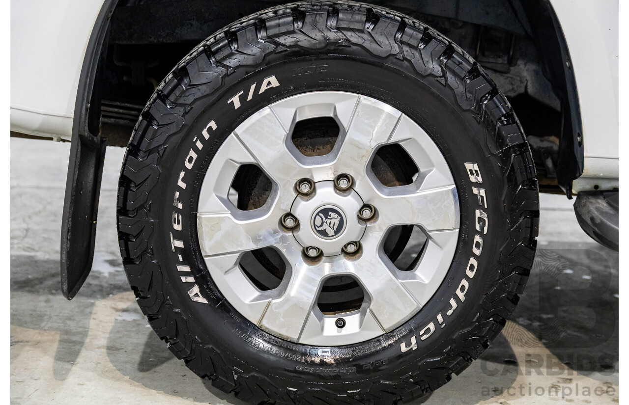 2/2013 Holden Colorado LTZ (4x4) RG Crew Cab P/Up Summit White Turbo Diesel 2.8L