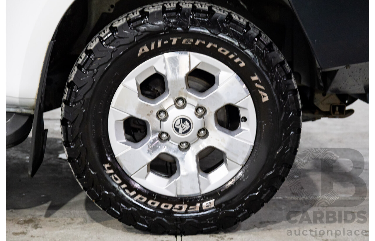 2/2013 Holden Colorado LTZ (4x4) RG Crew Cab P/Up Summit White Turbo Diesel 2.8L