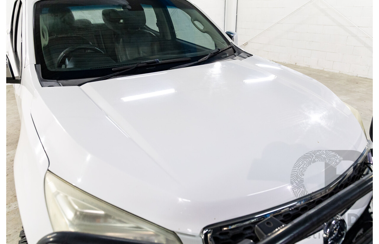 2/2013 Holden Colorado LTZ (4x4) RG Crew Cab P/Up Summit White Turbo Diesel 2.8L