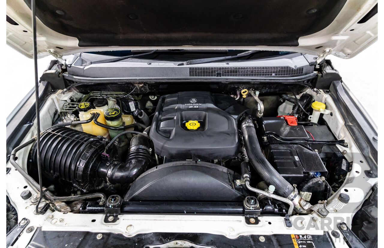 2/2013 Holden Colorado LTZ (4x4) RG Crew Cab P/Up Summit White Turbo Diesel 2.8L