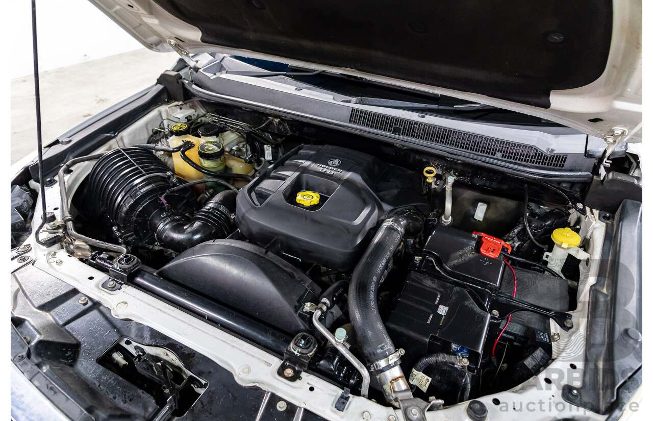 2/2013 Holden Colorado LTZ (4x4) RG Crew Cab P/Up Summit White Turbo Diesel 2.8L