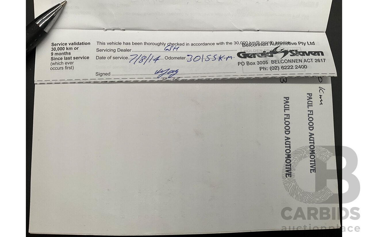 2/2013 Holden Colorado LTZ (4x4) RG Crew Cab P/Up Summit White Turbo Diesel 2.8L