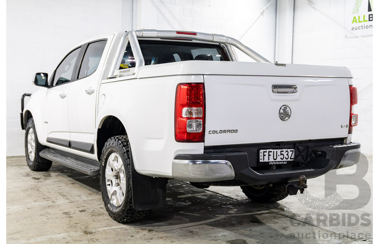 2/2013 Holden Colorado LTZ (4x4) RG Crew Cab P/Up Summit White Turbo Diesel 2.8L