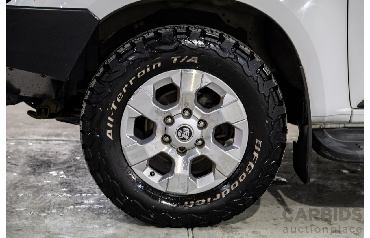 2/2013 Holden Colorado LTZ (4x4) RG Crew Cab P/Up Summit White Turbo Diesel 2.8L