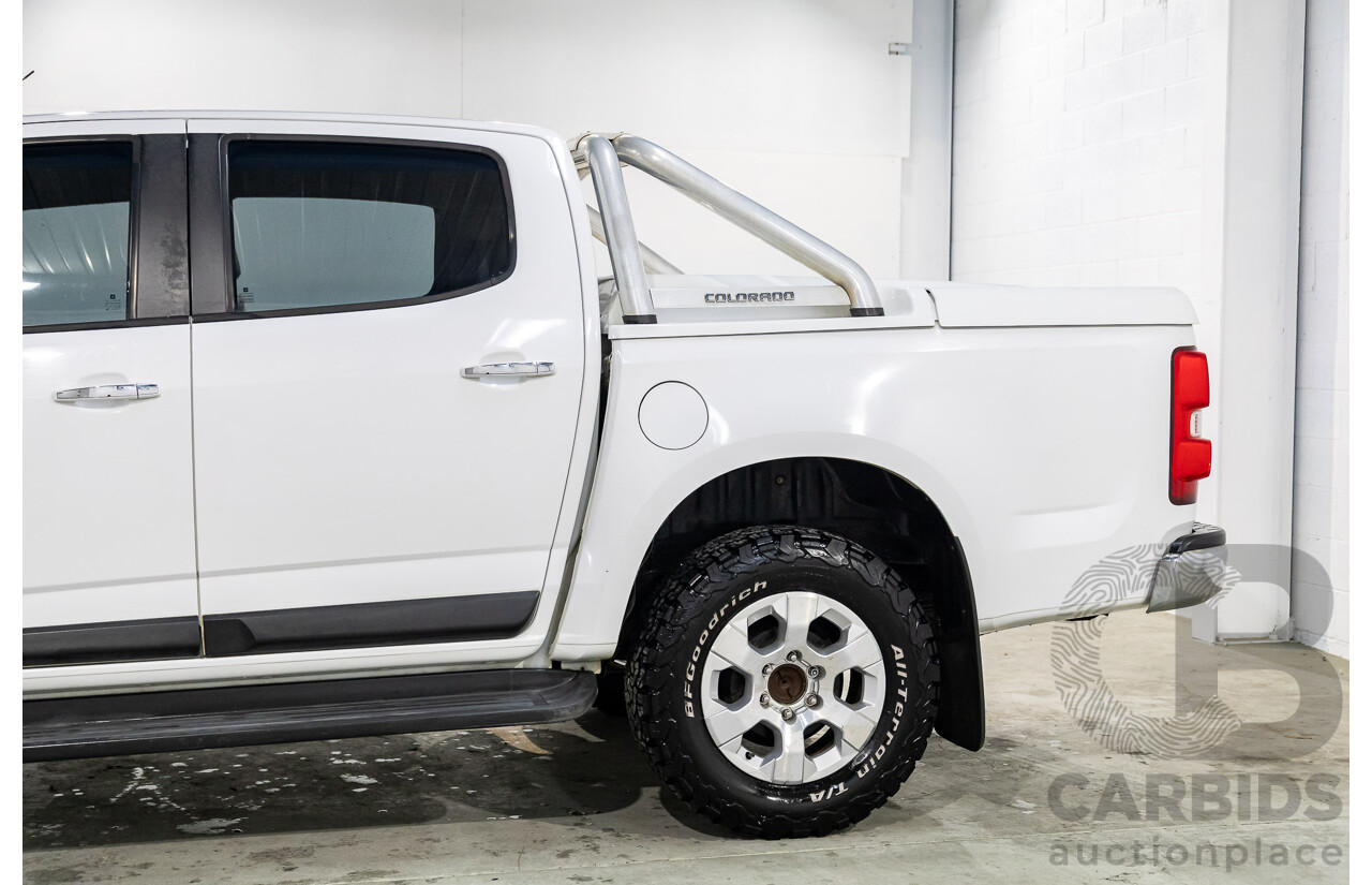 2/2013 Holden Colorado LTZ (4x4) RG Crew Cab P/Up Summit White Turbo Diesel 2.8L