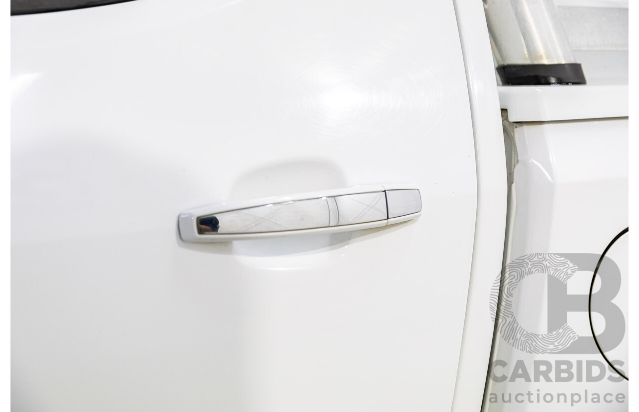 2/2013 Holden Colorado LTZ (4x4) RG Crew Cab P/Up Summit White Turbo Diesel 2.8L