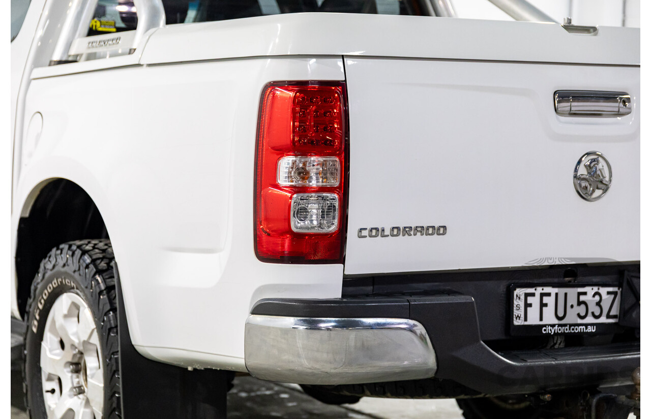 2/2013 Holden Colorado LTZ (4x4) RG Crew Cab P/Up Summit White Turbo Diesel 2.8L