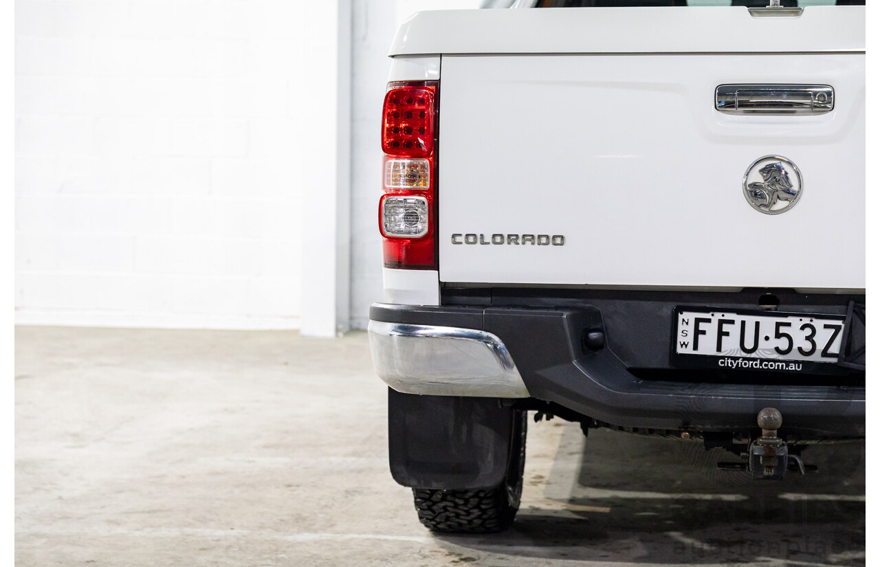 2/2013 Holden Colorado LTZ (4x4) RG Crew Cab P/Up Summit White Turbo Diesel 2.8L