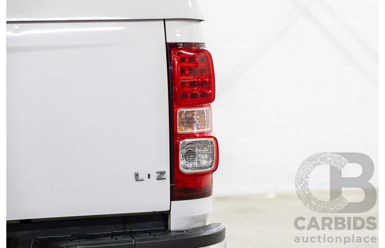 2/2013 Holden Colorado LTZ (4x4) RG Crew Cab P/Up Summit White Turbo Diesel 2.8L