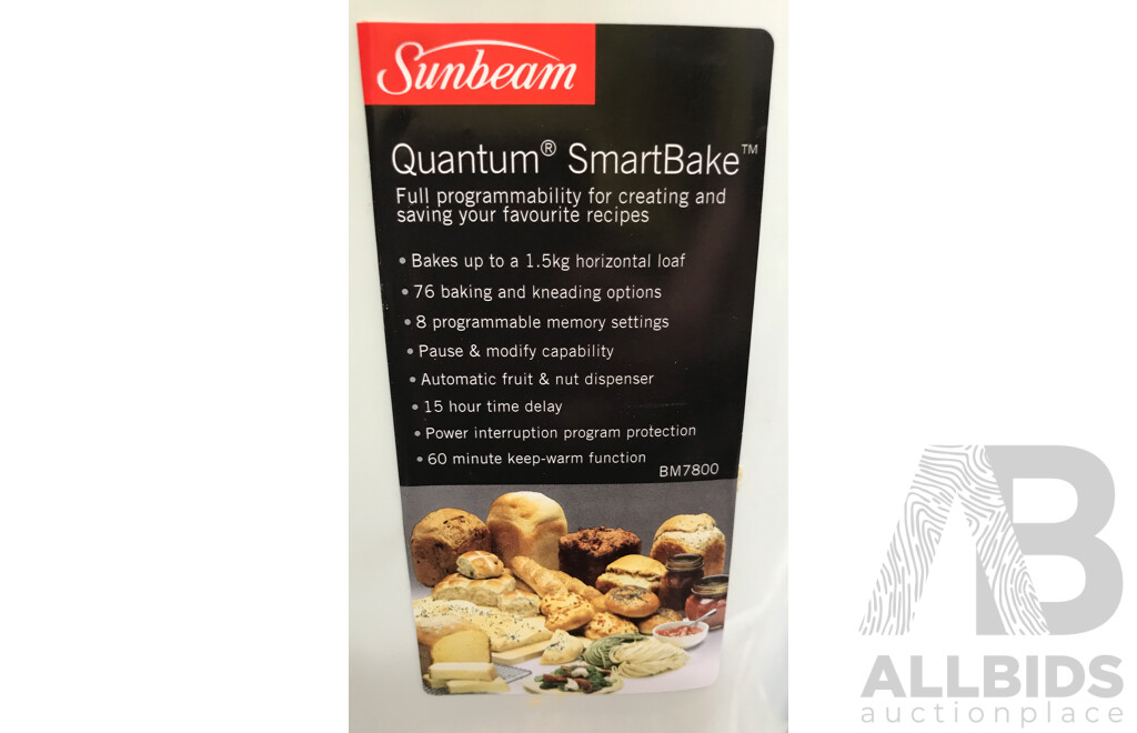 Sunbeam Quantum SmartBake Dough & Breadmaker