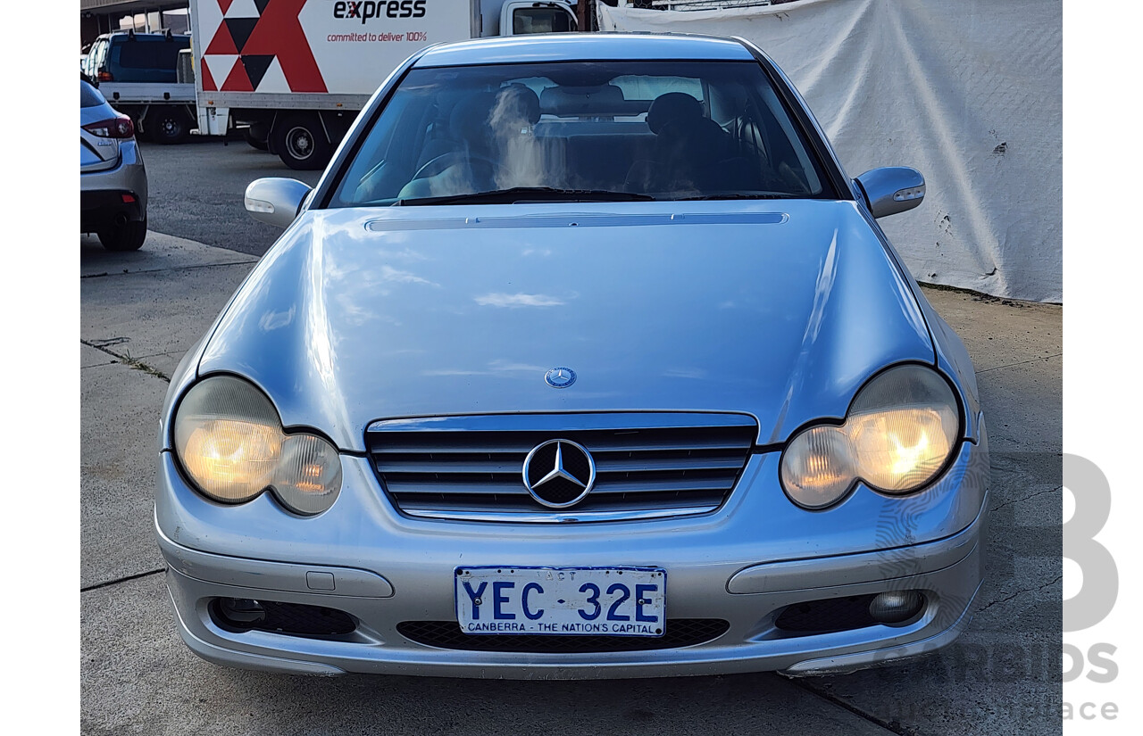 8/2002 Mercedes-Benz C200 Kompressor CL203 2d Coupe Silver 1.8L