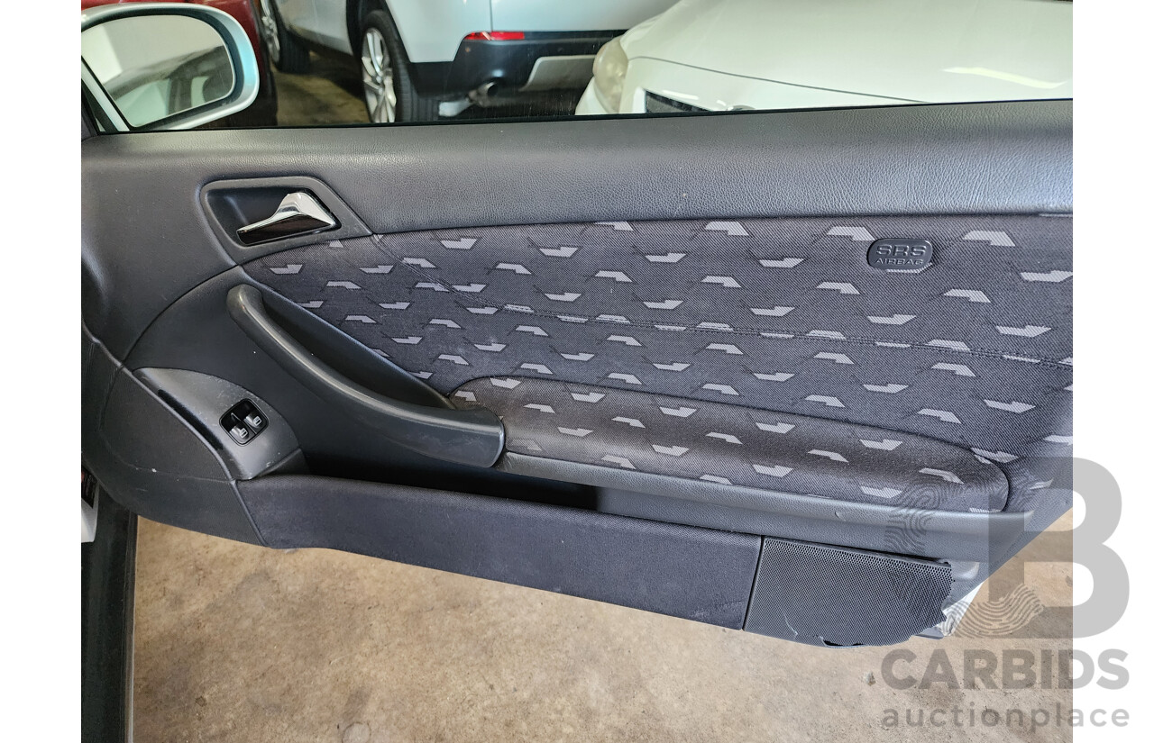 8/2002 Mercedes-Benz C200 Kompressor CL203 2d Coupe Silver 1.8L