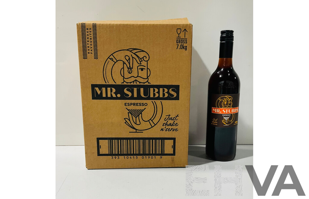 Box of Six 750ml Mr. Stubbs Espresso Cocktail