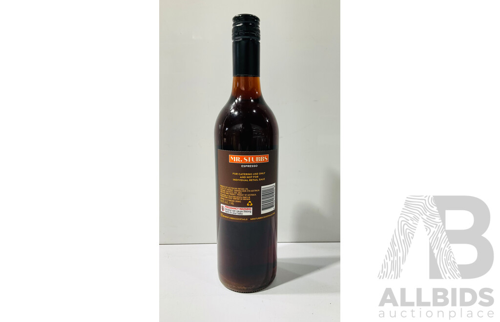 Box of Six 750ml Mr. Stubbs Espresso Cocktail