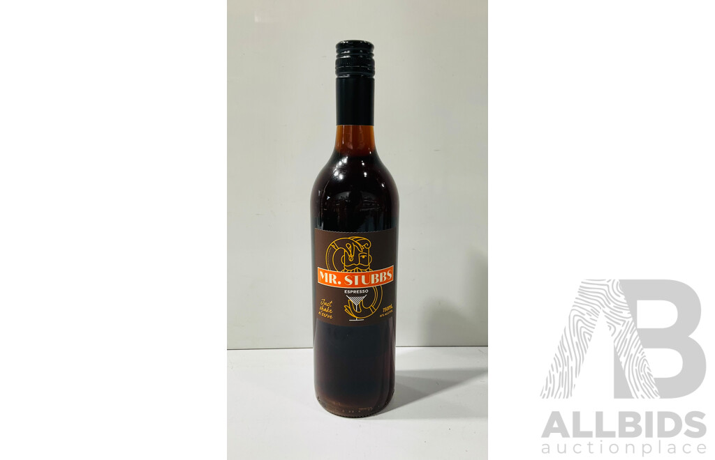 Box of Six 750ml Mr. Stubbs Espresso Cocktail