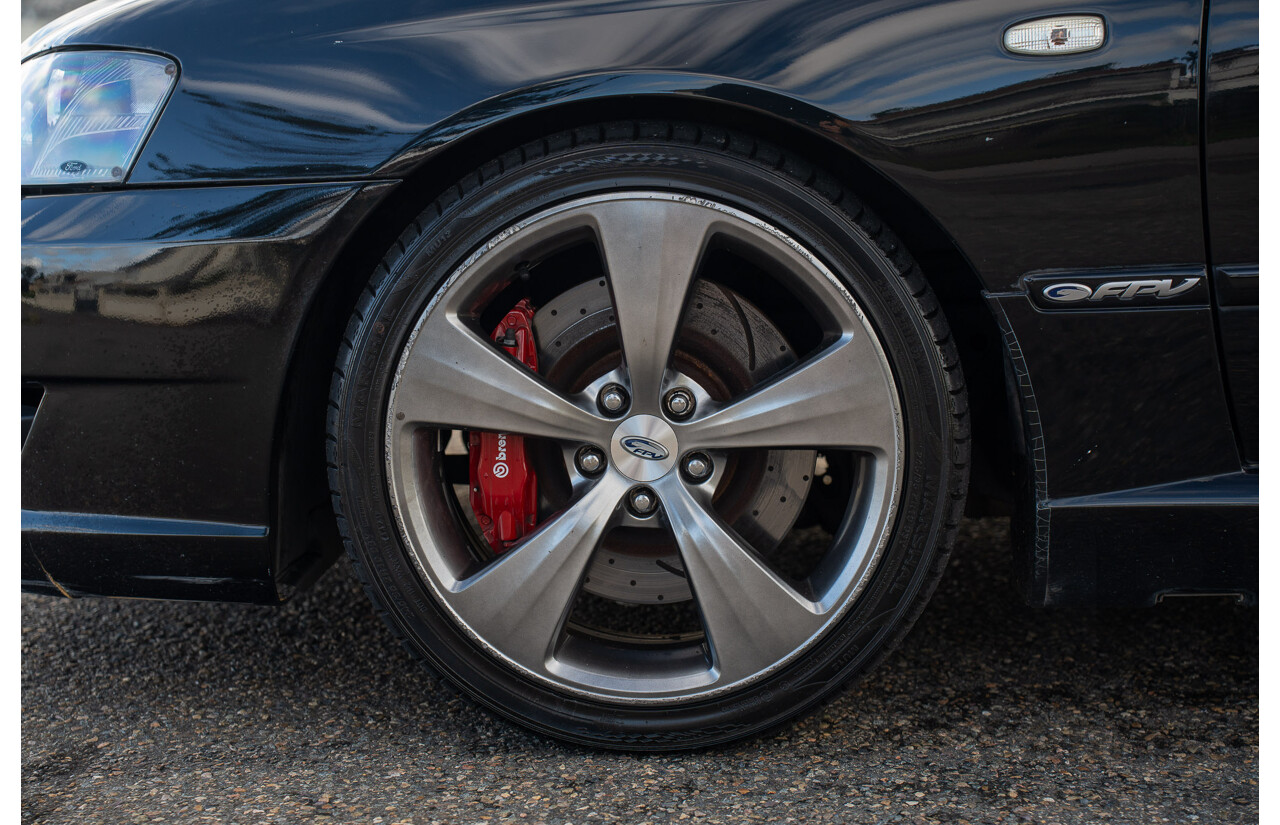 10/2006 Ford FPV Force 8 BF MKII Build No.28 4d Sedan Silhouette Black Metallic Boss 290 V8 5.4L