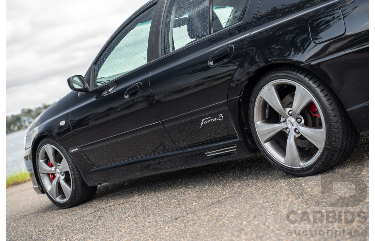 10/2006 Ford FPV Force 8 BF MKII Build No.28 4d Sedan Silhouette Black Metallic Boss 290 V8 5.4L