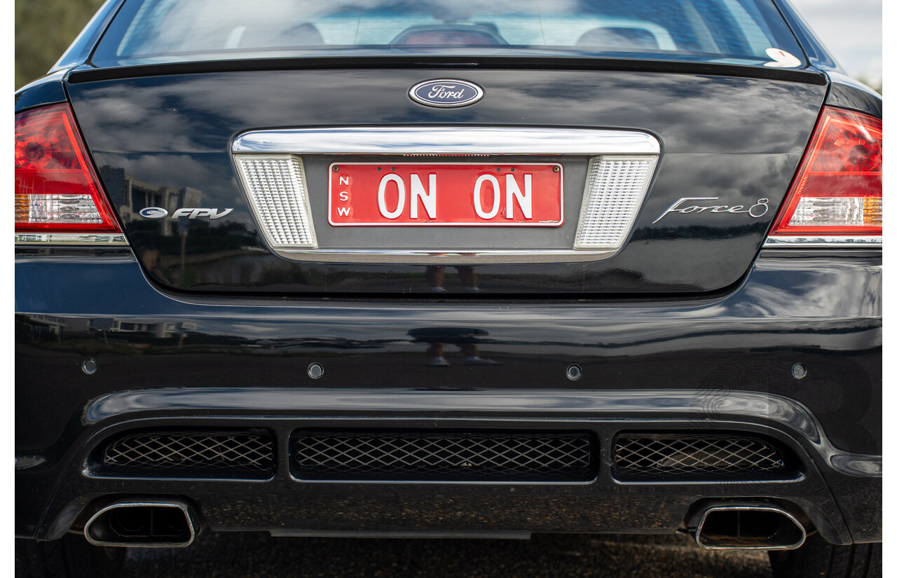 10/2006 Ford FPV Force 8 BF MKII Build No.28 4d Sedan Silhouette Black Metallic Boss 290 V8 5.4L