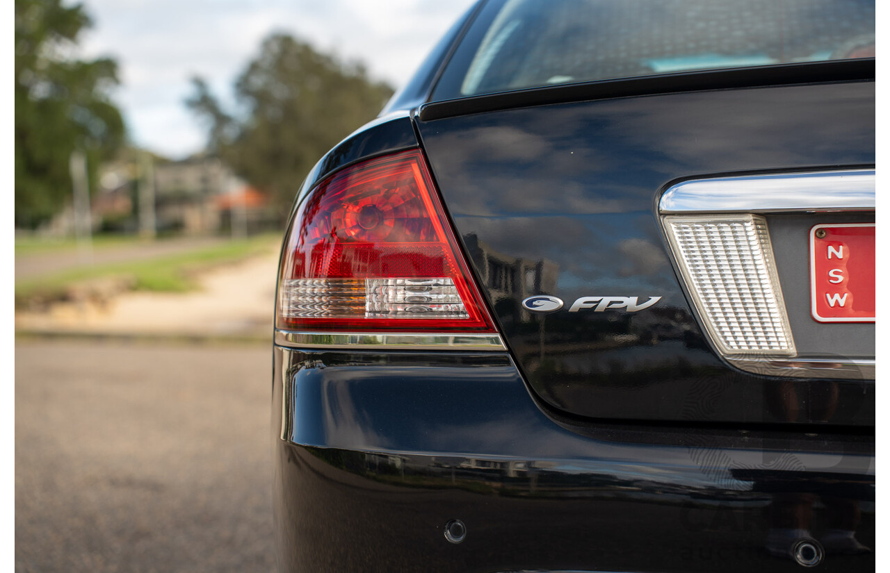 10/2006 Ford FPV Force 8 BF MKII Build No.28 4d Sedan Silhouette Black Metallic Boss 290 V8 5.4L