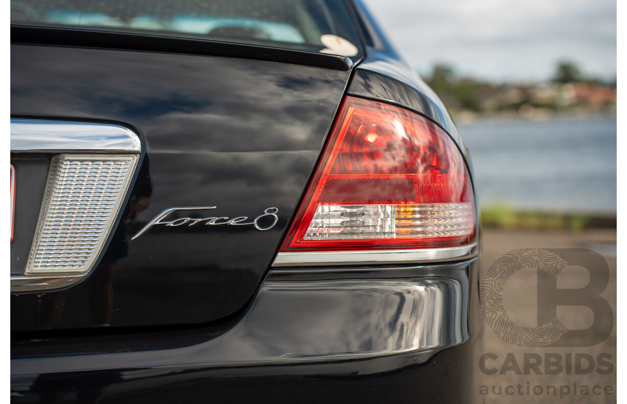 10/2006 Ford FPV Force 8 BF MKII Build No.28 4d Sedan Silhouette Black Metallic Boss 290 V8 5.4L
