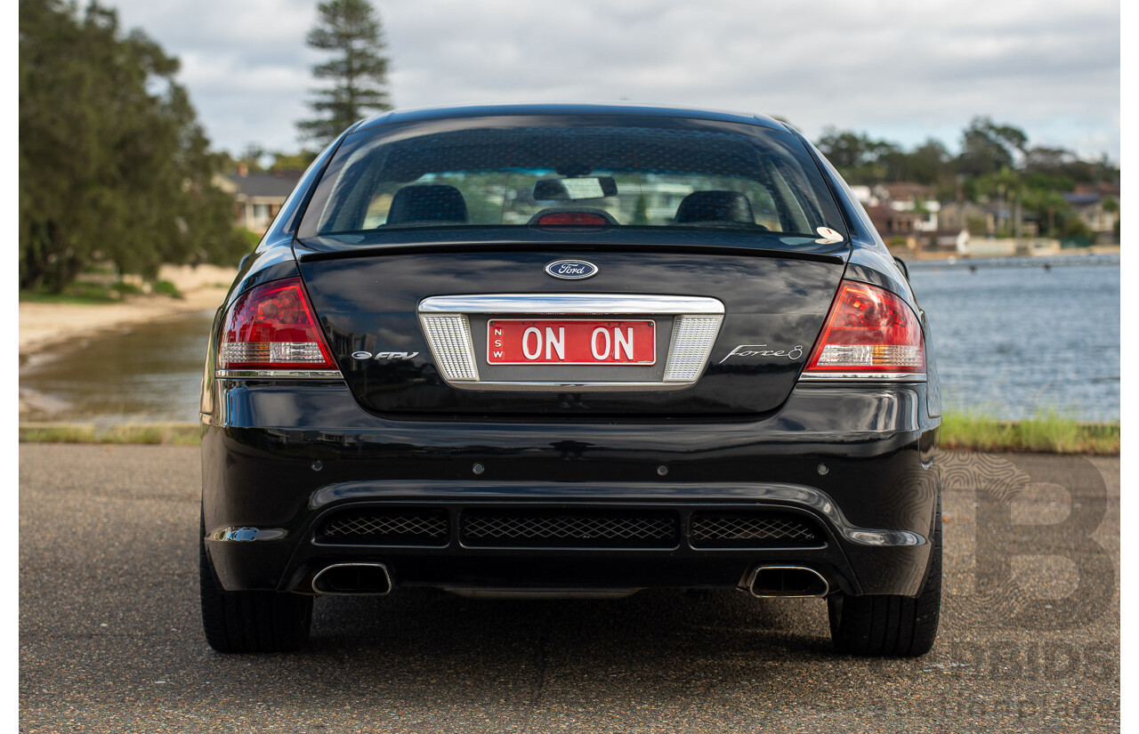 10/2006 Ford FPV Force 8 BF MKII Build No.28 4d Sedan Silhouette Black Metallic Boss 290 V8 5.4L