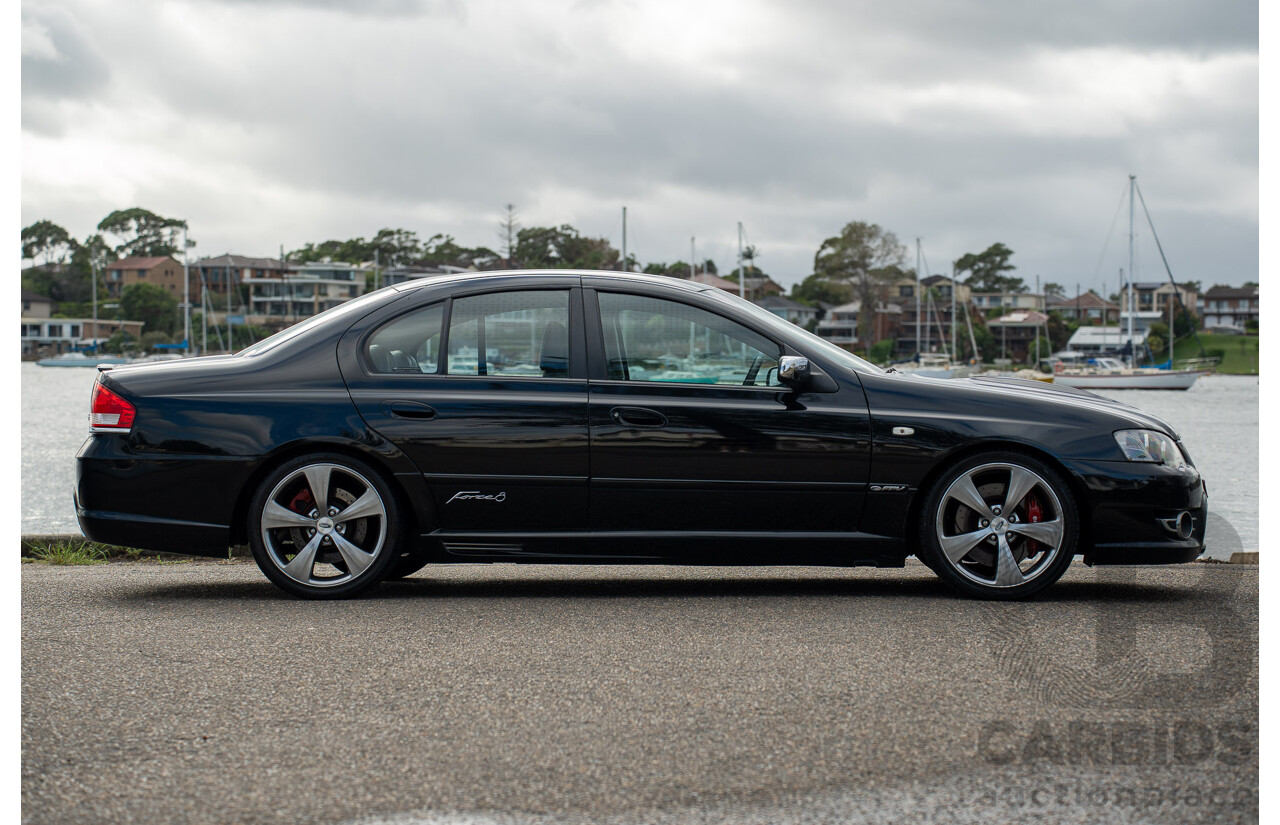 10/2006 Ford FPV Force 8 BF MKII Build No.28 4d Sedan Silhouette Black Metallic Boss 290 V8 5.4L