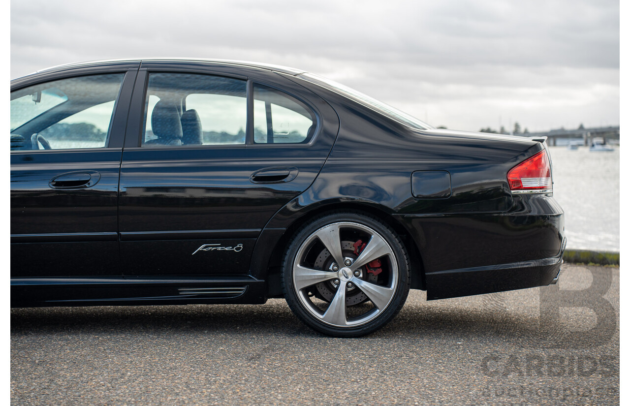 10/2006 Ford FPV Force 8 BF MKII Build No.28 4d Sedan Silhouette Black Metallic Boss 290 V8 5.4L