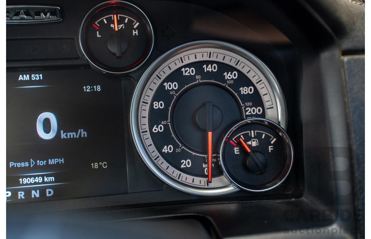 03/2020 ASV (Dodge) RAM 1500 Laramie RamBox SWB (4x4) 4d Dual Cab Utility Patriot Blue Pearl V8 5.7L