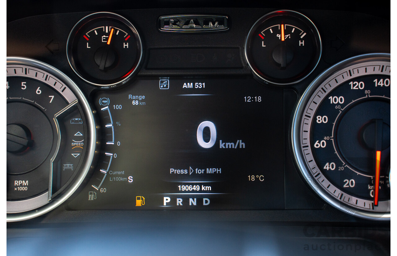 03/2020 ASV (Dodge) RAM 1500 Laramie RamBox SWB (4x4) 4d Dual Cab Utility Patriot Blue Pearl V8 5.7L