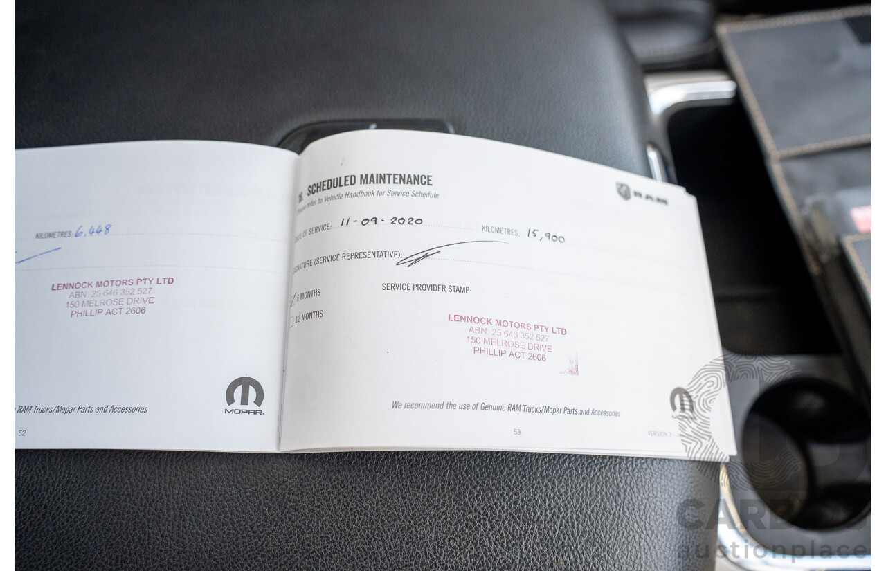 03/2020 ASV (Dodge) RAM 1500 Laramie RamBox SWB (4x4) 4d Dual Cab Utility Patriot Blue Pearl V8 5.7L