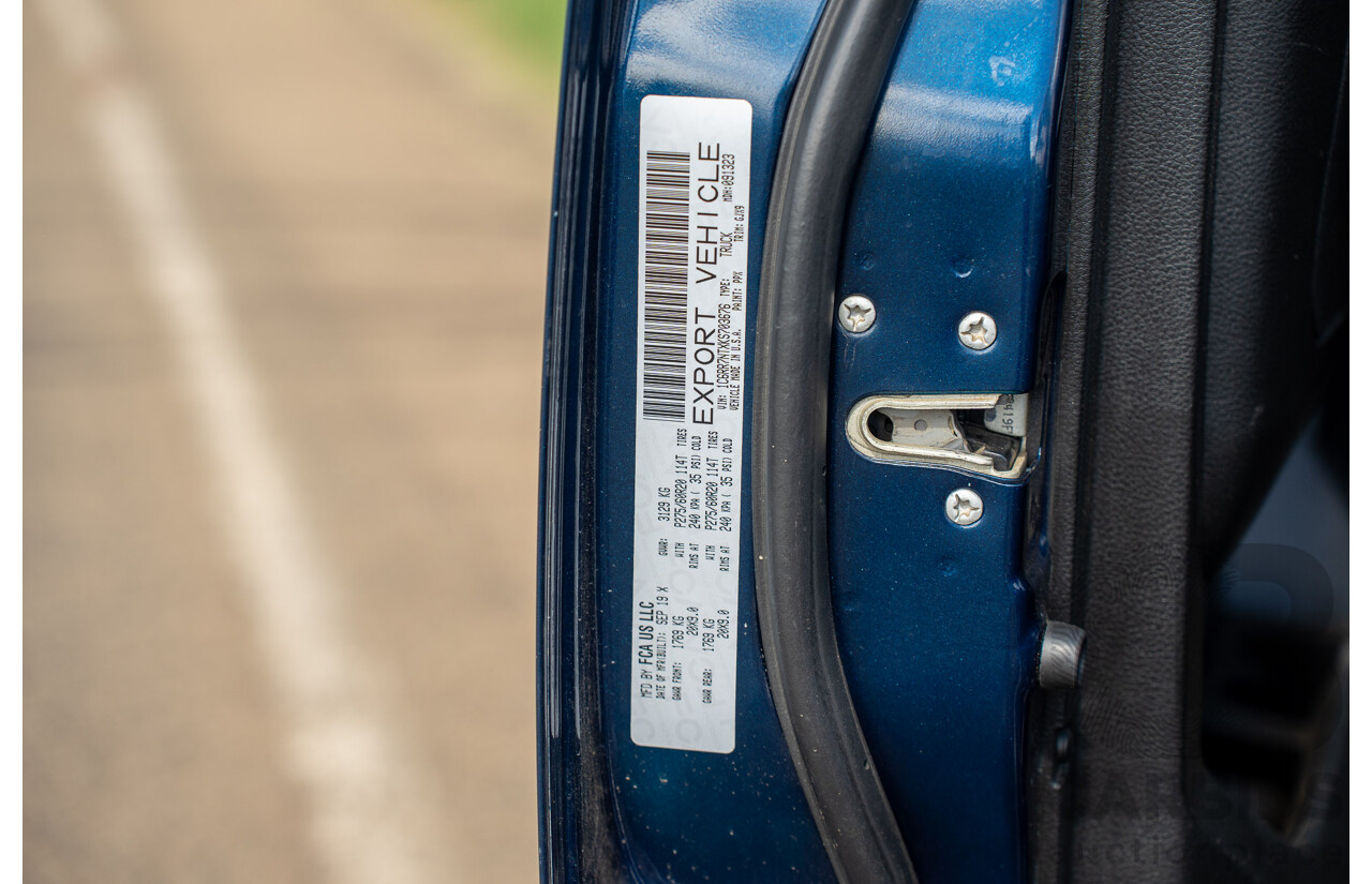 03/2020 ASV (Dodge) RAM 1500 Laramie RamBox SWB (4x4) 4d Dual Cab Utility Patriot Blue Pearl V8 5.7L