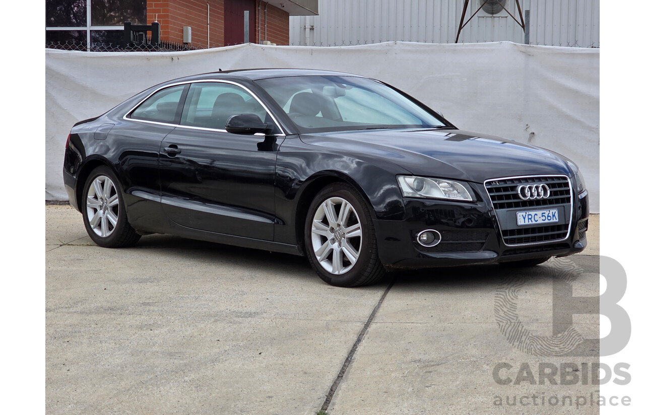 11/2009 Audi A5 TFSI 8T 2d Coupe Black Turbo 2.0L
