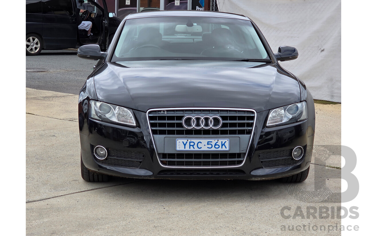 11/2009 Audi A5 TFSI 8T 2d Coupe Black Turbo 2.0L