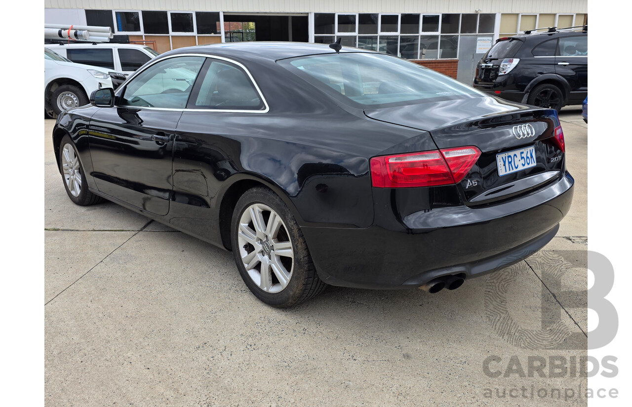 11/2009 Audi A5 TFSI 8T 2d Coupe Black Turbo 2.0L