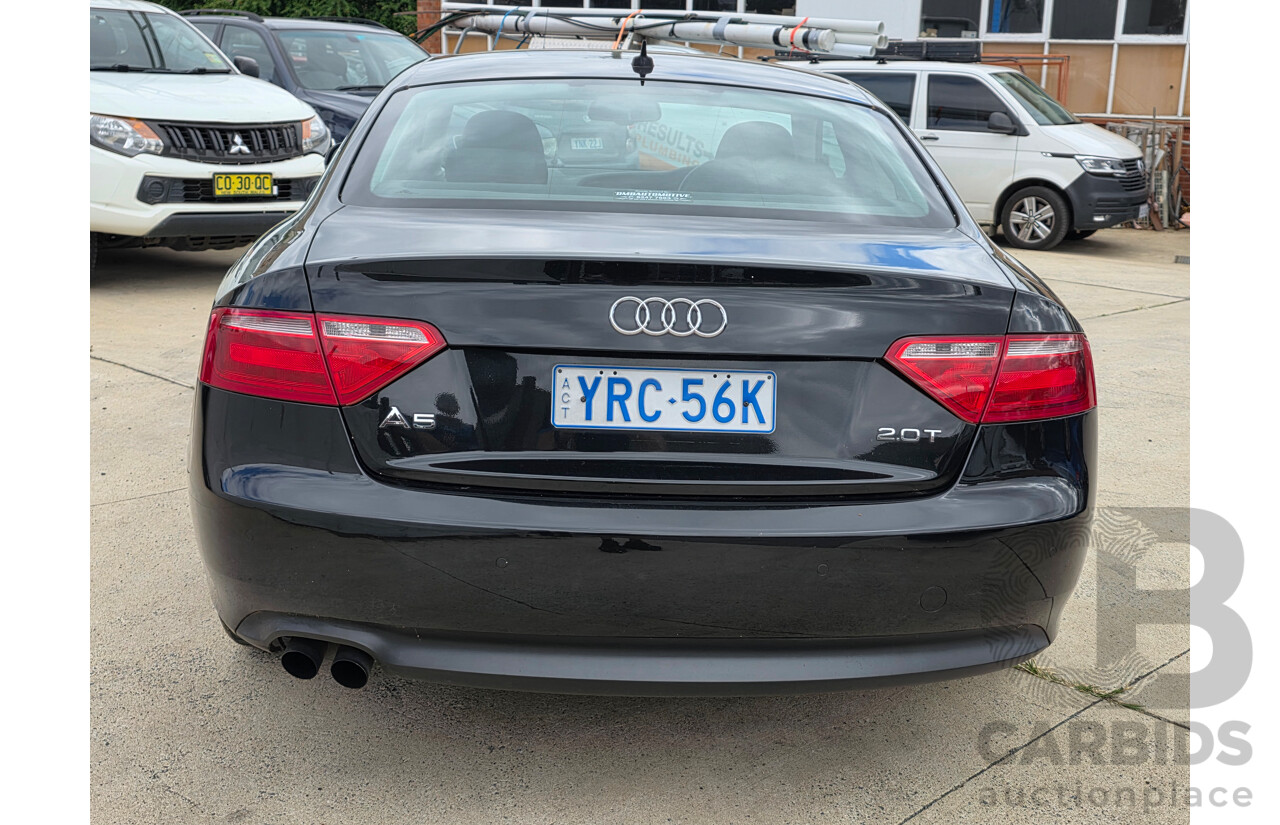 11/2009 Audi A5 TFSI 8T 2d Coupe Black Turbo 2.0L