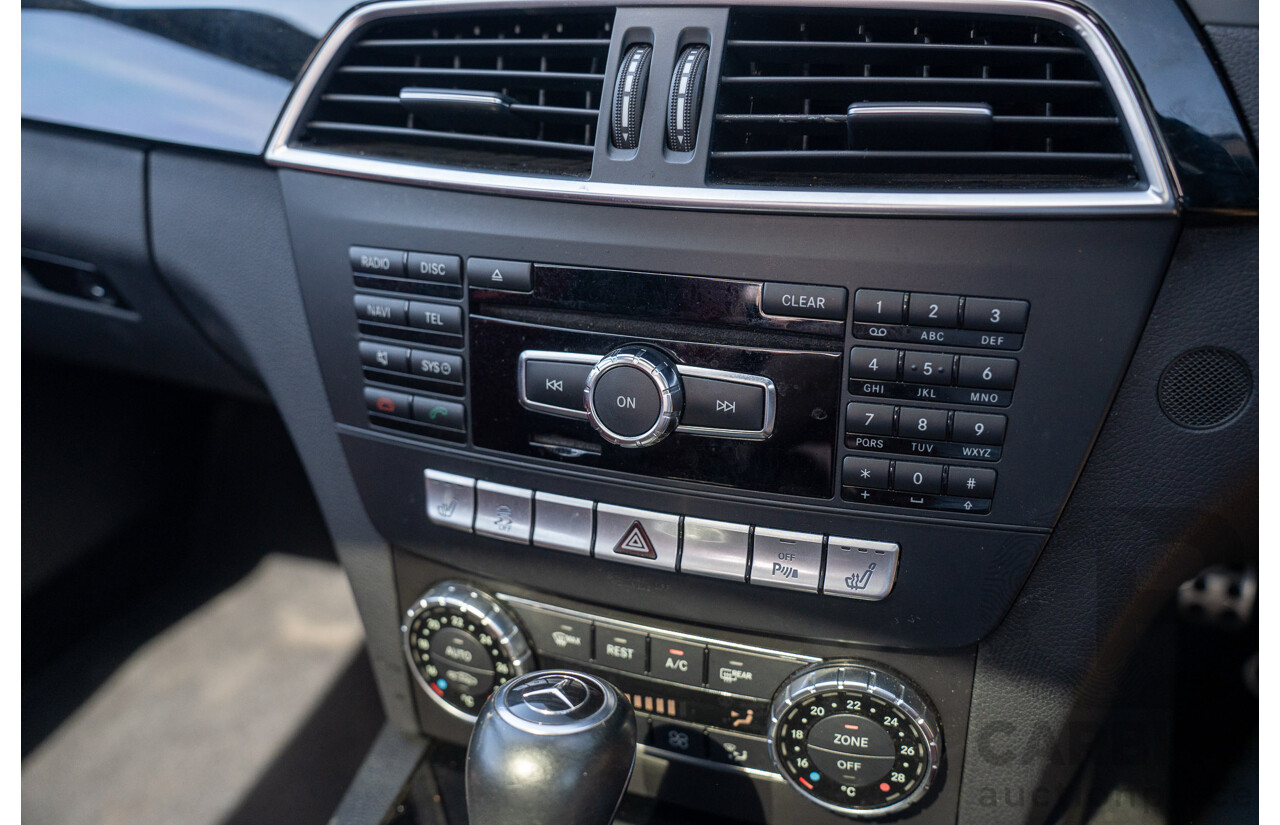 8/2012 Mercedes Benz C63 AMG W204 MY12 4d Sedan Diamond White Bright Metallic V8 6.3L