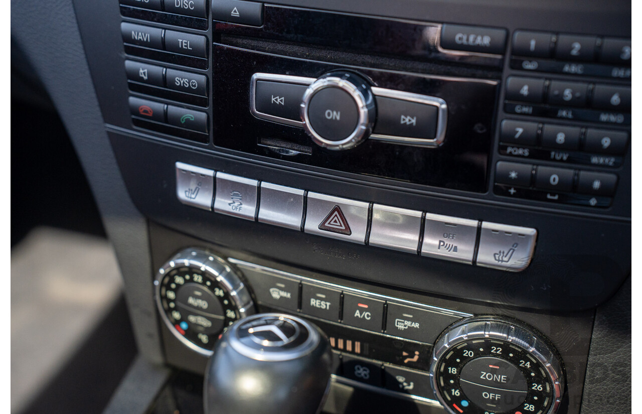 8/2012 Mercedes Benz C63 AMG W204 MY12 4d Sedan Diamond White Bright Metallic V8 6.3L