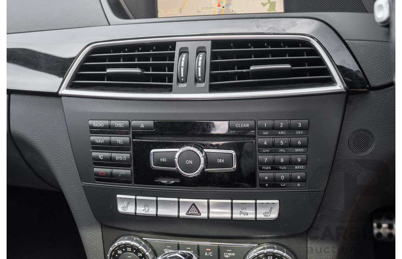 8/2012 Mercedes Benz C63 AMG W204 MY12 4d Sedan Diamond White Bright Metallic V8 6.3L