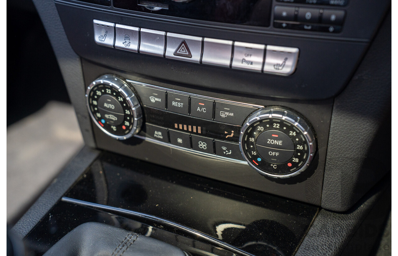 8/2012 Mercedes Benz C63 AMG W204 MY12 4d Sedan Diamond White Bright Metallic V8 6.3L